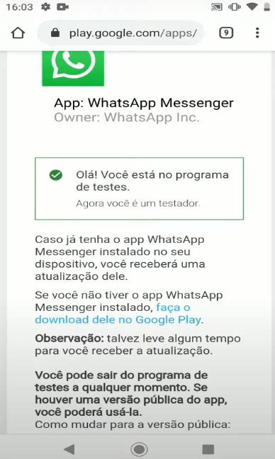 testador beta whatsapp business - WhatsApp beta: o que é, como participar e baixar 